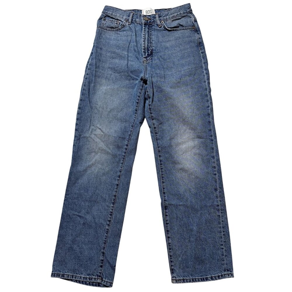 BDG Cowboy Denim Jeans Womens SZ 28 Straight leg high waist Disstressed
